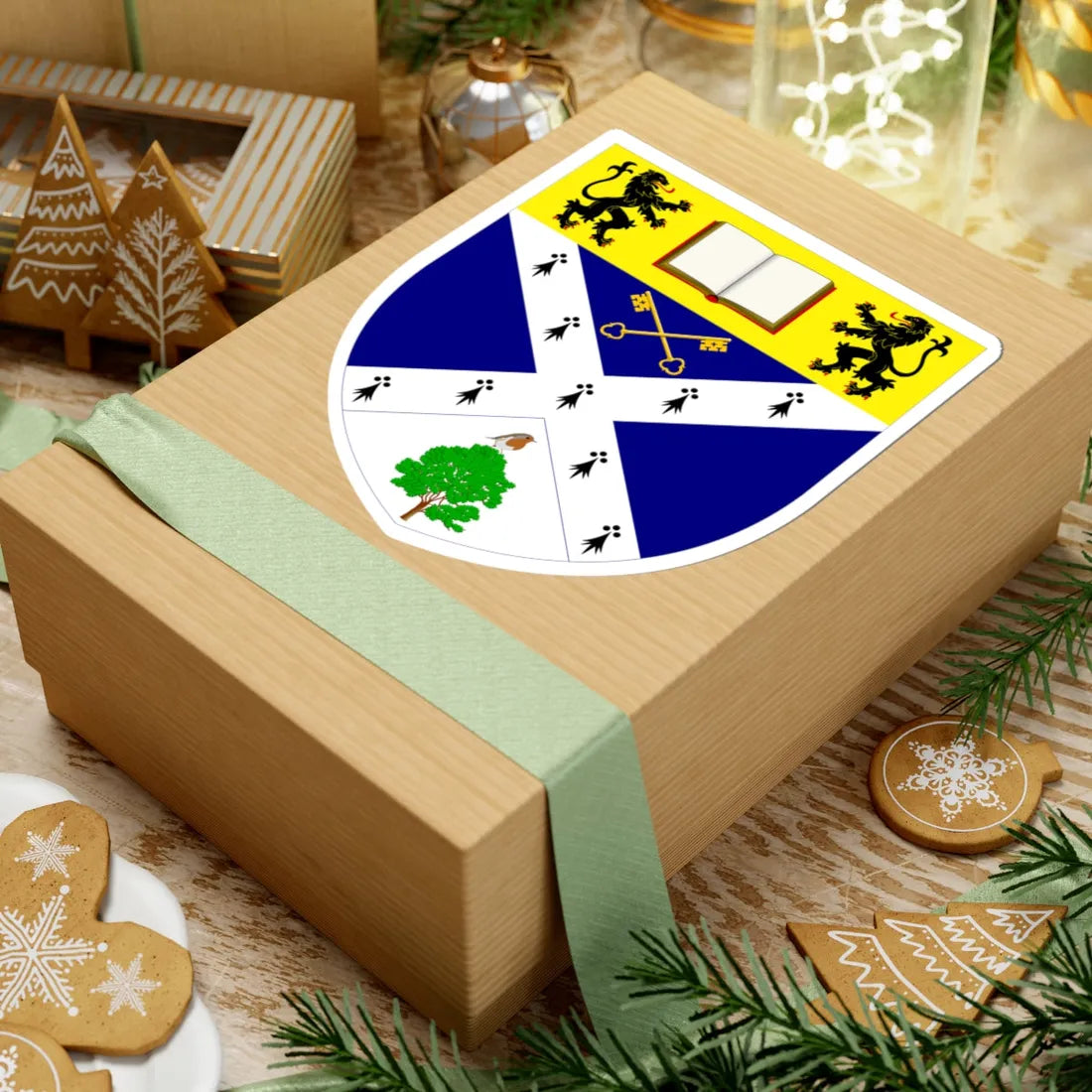 Glasgow Caledonian University arms (Scotland) (Coat of Arms) STICKER Vinyl Kiss-Cut Decal - The Sticker Space