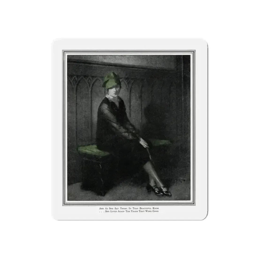 God and the Groceryman (Pt. 3-1), McCalls magazine, July 1927 (Magazine Illustration) Refrigerator Magnet - The Sticker Space