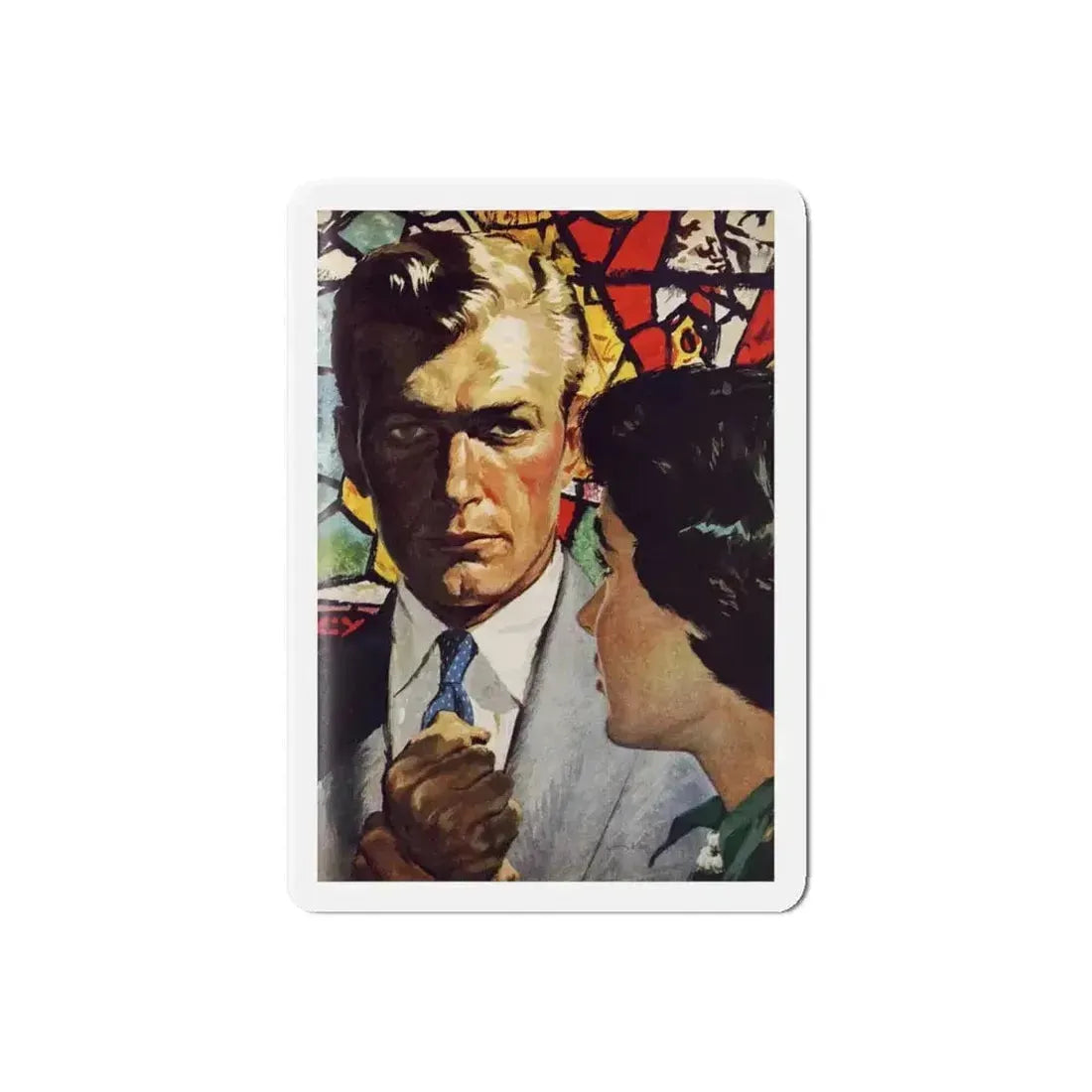 God's Sergeant, Redbook, October 1954 (Magazine Illustration) Refrigerator Magnet - The Sticker Space