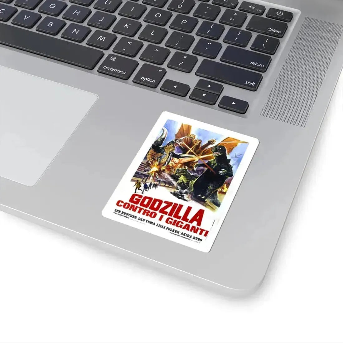 GODZILLA VS GIGAN (ITALIAN) 1972 Movie Poster - STICKER Vinyl Kiss-Cut Decal - The Sticker Space
