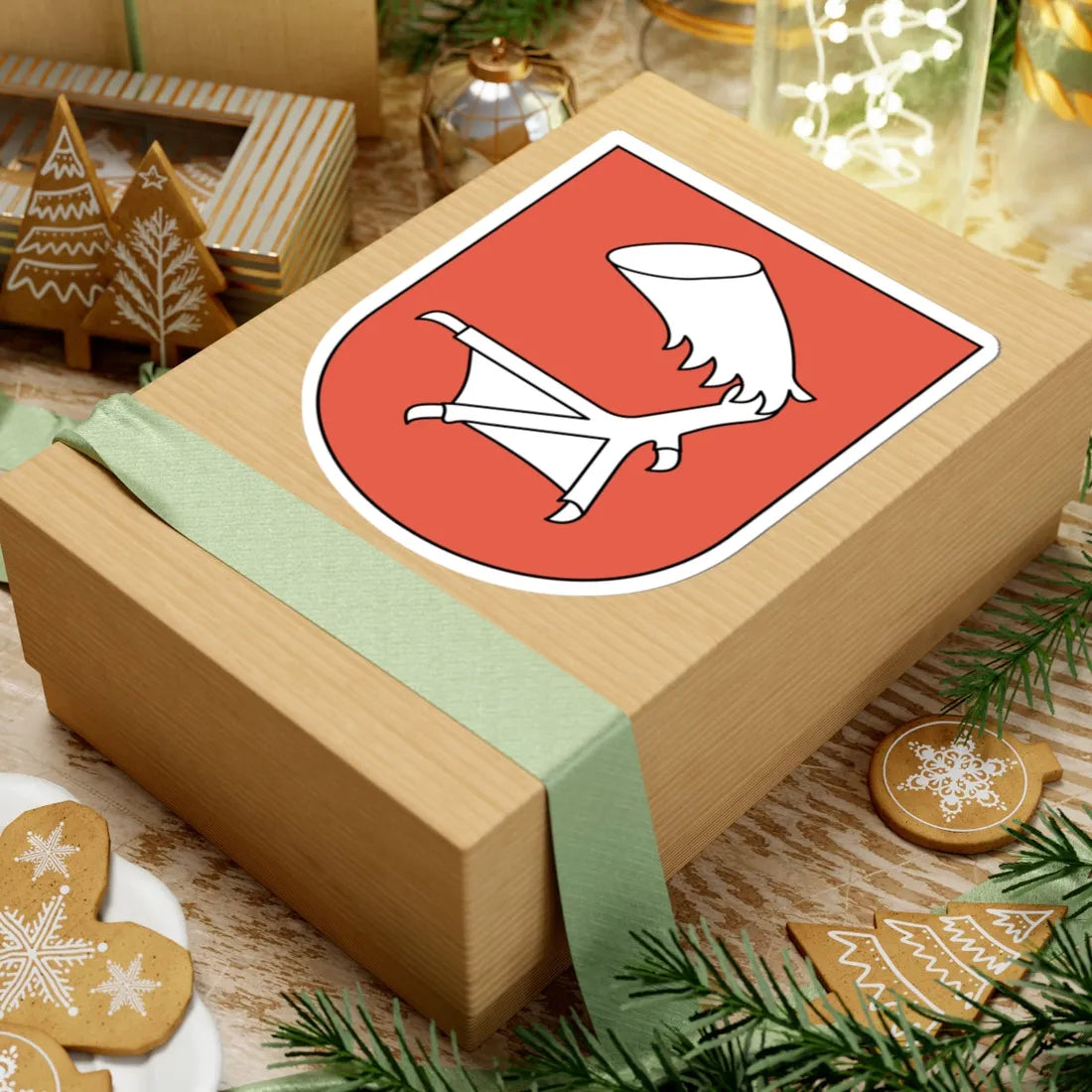 Goessikon coat of arms (Switzerland) (Coat of Arms) STICKER Vinyl Kiss-Cut Decal - The Sticker Space