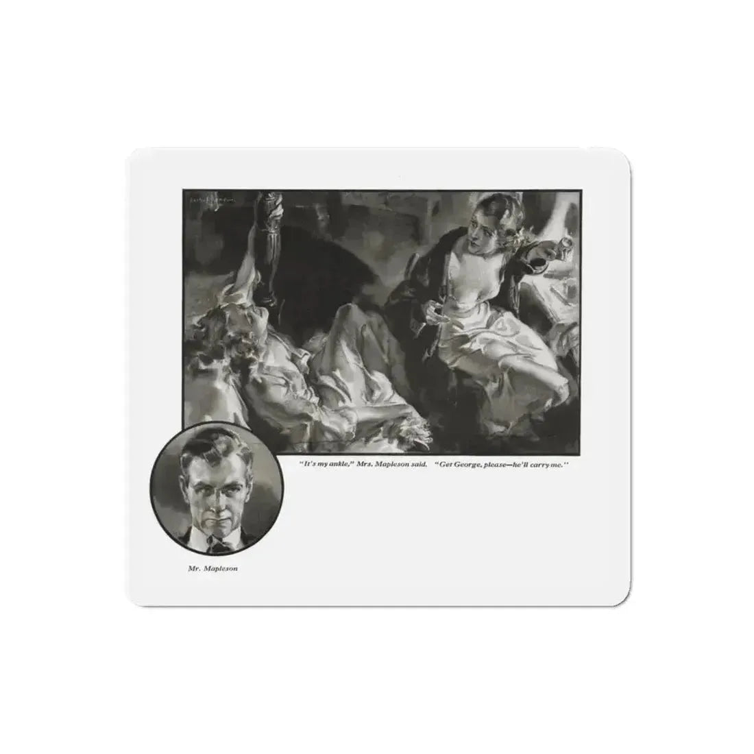 Gold Gream, Redbook, December 1933 (Magazine Illustration) Refrigerator Magnet - The Sticker Space