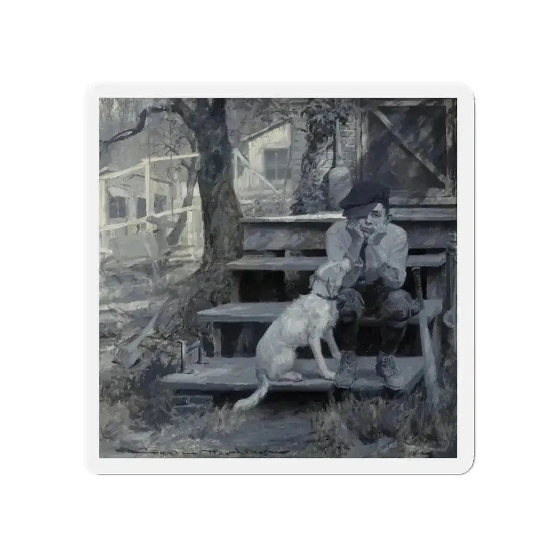 Good Housekeeping magazine story illustration, 1922 (Magazine Illustration) Refrigerator Magnet - The Sticker Space