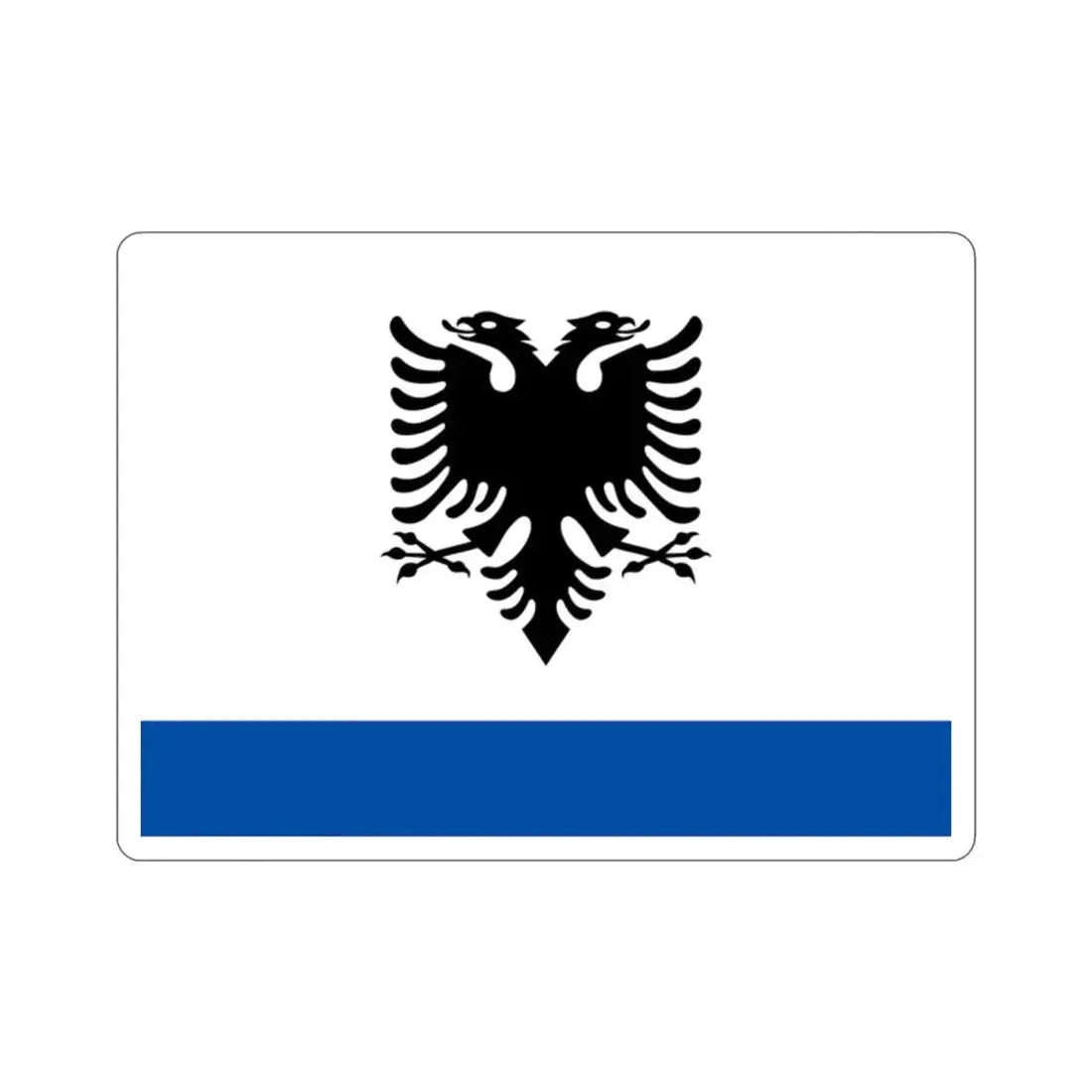 Government Ensign of Albania STICKER Vinyl Die-Cut Decal - The Sticker Space