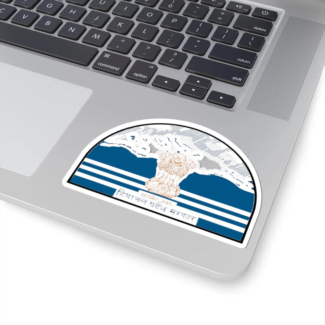 Government of Himachal Pradesh logo (India) (Coat of Arms) STICKER Vinyl Kiss-Cut Decal - The Sticker Space