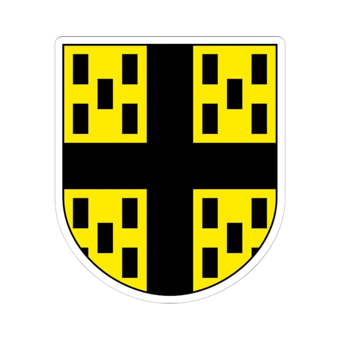 Grandfontaine-blazon (Switzerland) (Coat of Arms) STICKER Vinyl Kiss-Cut Decal - The Sticker Space