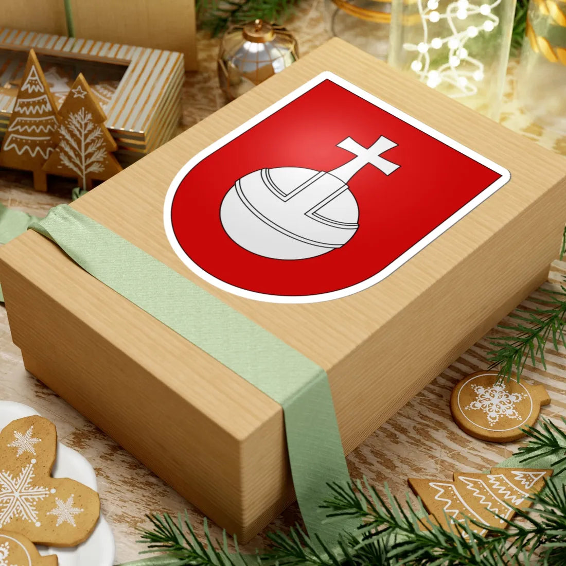 Grandvaux-coat of arms (Switzerland) (Coat of Arms) STICKER Vinyl Kiss-Cut Decal - The Sticker Space