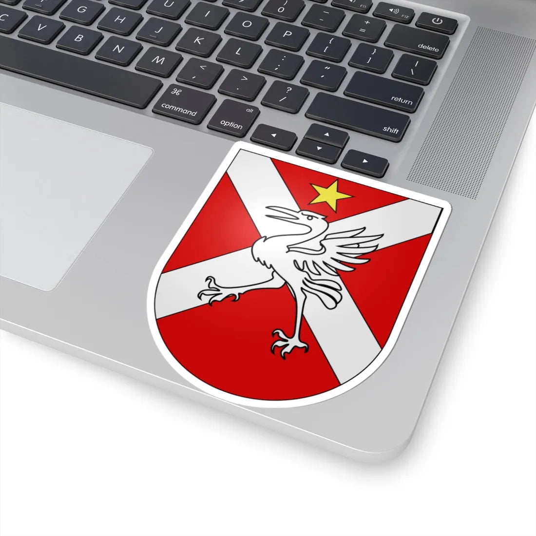 Grandvillard-coat of arms (Switzerland) (Coat of Arms) STICKER Vinyl Kiss-Cut Decal - The Sticker Space