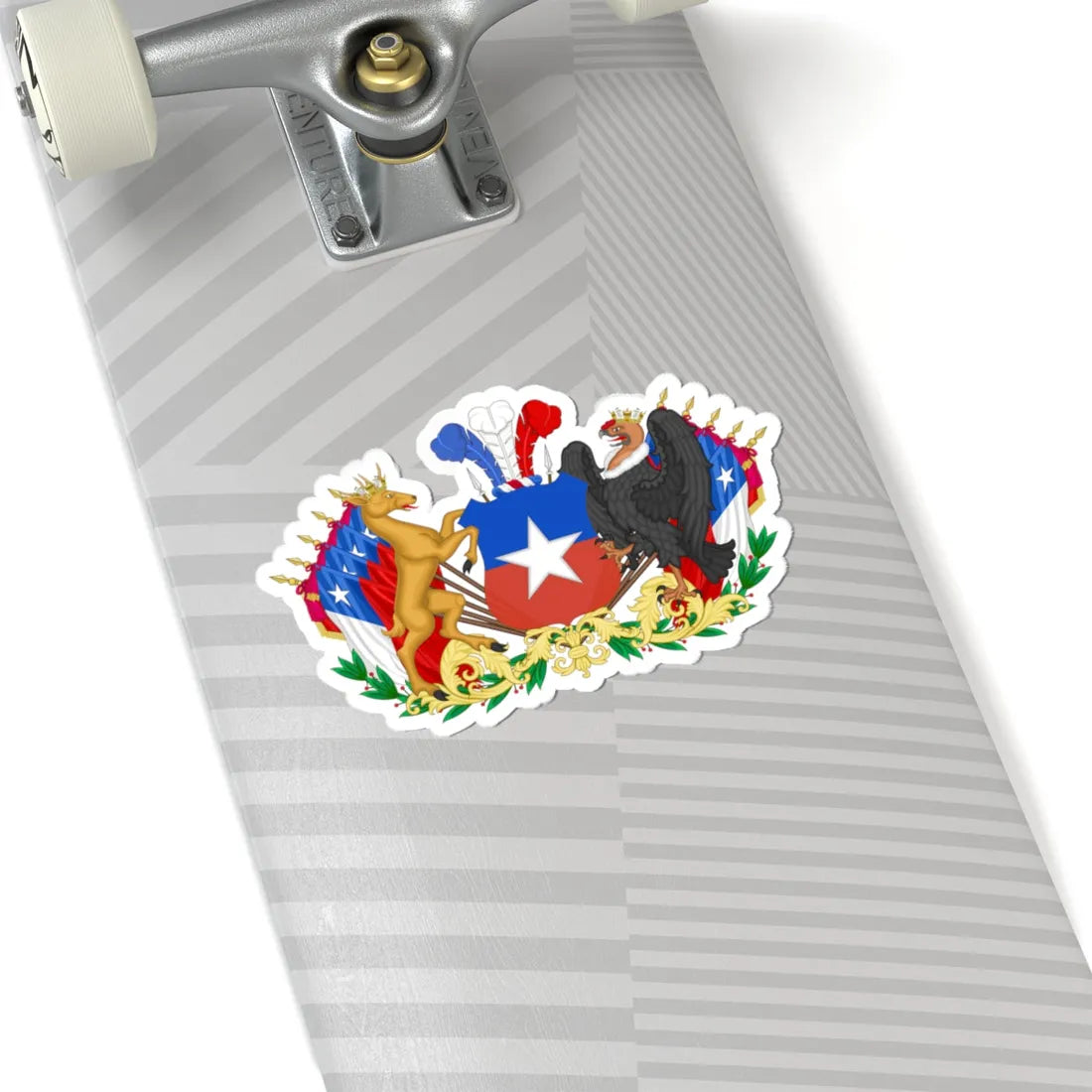 Greater Coat of Arms of Chile 1834-1920 (Chile) (Coat of Arms) STICKER Vinyl Kiss-Cut Decal - The Sticker Space