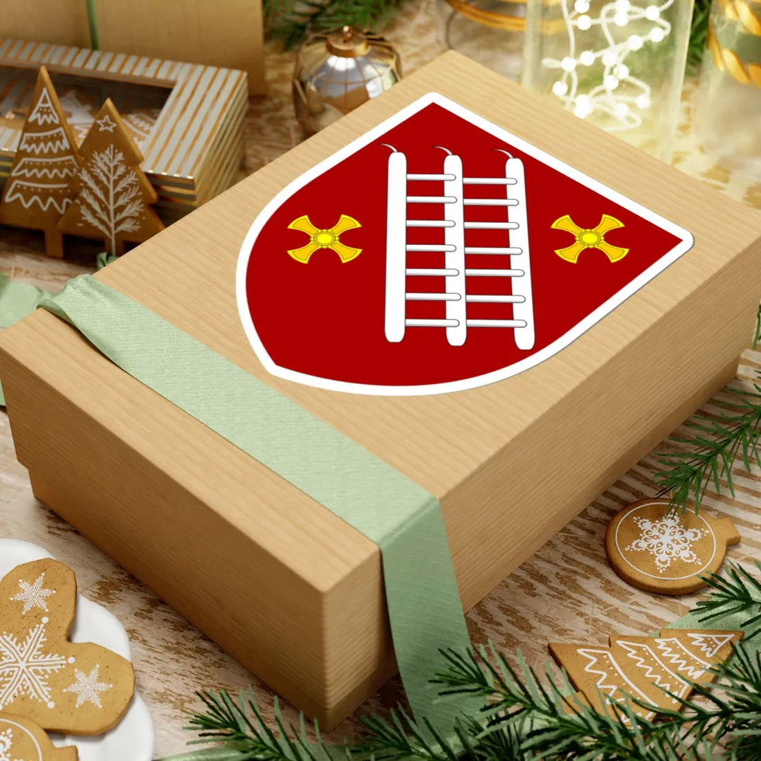 Grey College Durham arms (England) (Coat of Arms) STICKER Vinyl Kiss-Cut Decal - The Sticker Space