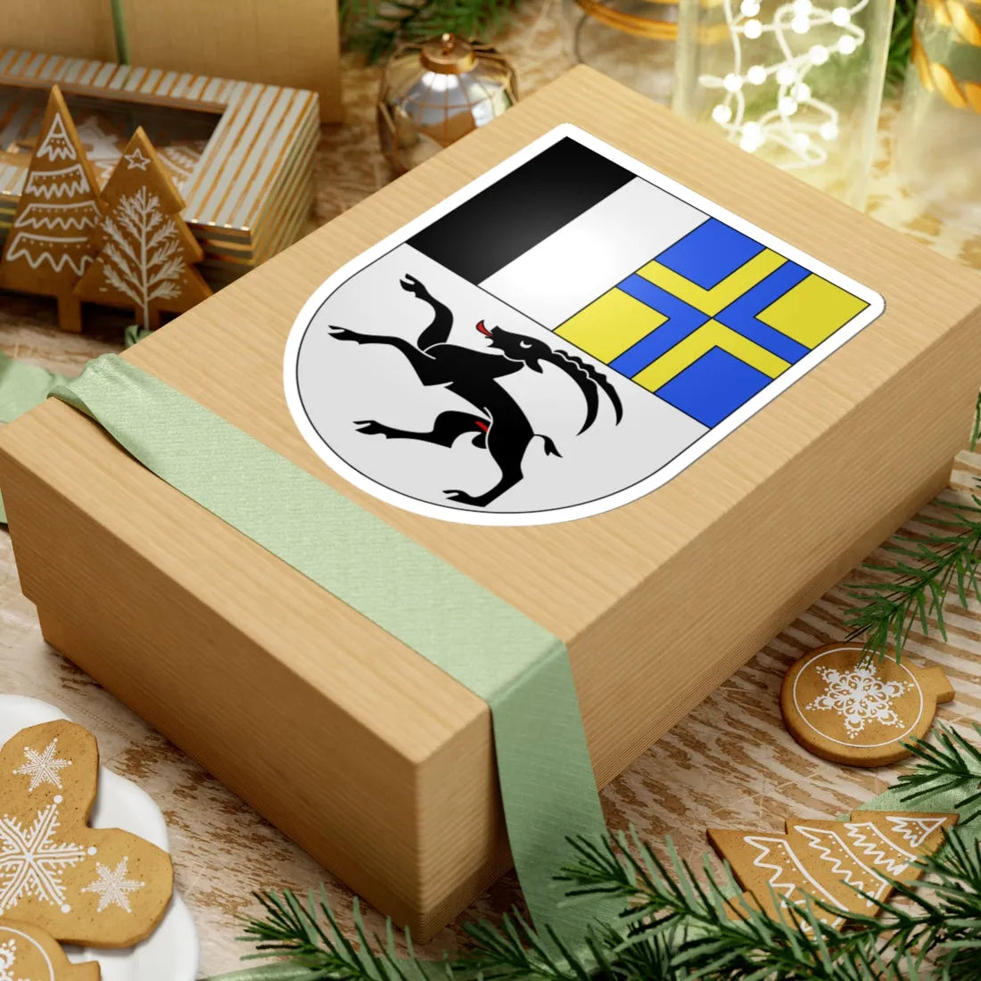 Grisons-coat of arms (Switzerland) (Coat of Arms) STICKER Vinyl Kiss-Cut Decal - The Sticker Space