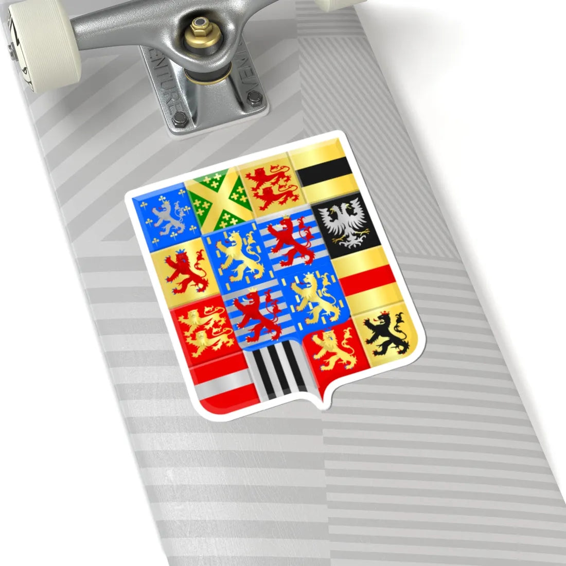 Groothertogelijk wapen Luxemburg (Luxembourg) (Coat of Arms) STICKER Vinyl Kiss-Cut Decal - The Sticker Space
