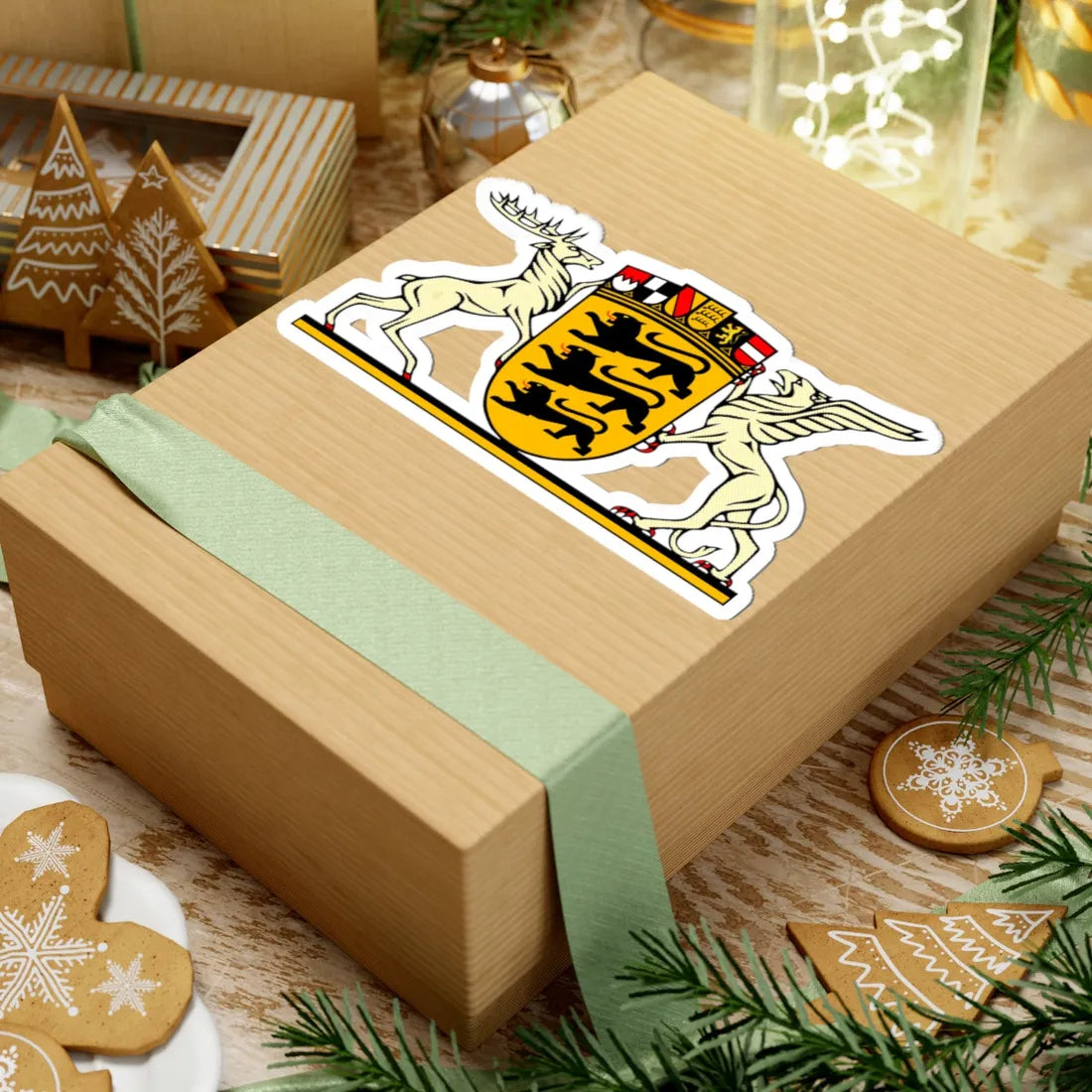 Grosses Landeswappen Baden-Wuerttemberg-new (Germany) (Coat of Arms) STICKER Vinyl Kiss-Cut Decal - The Sticker Space