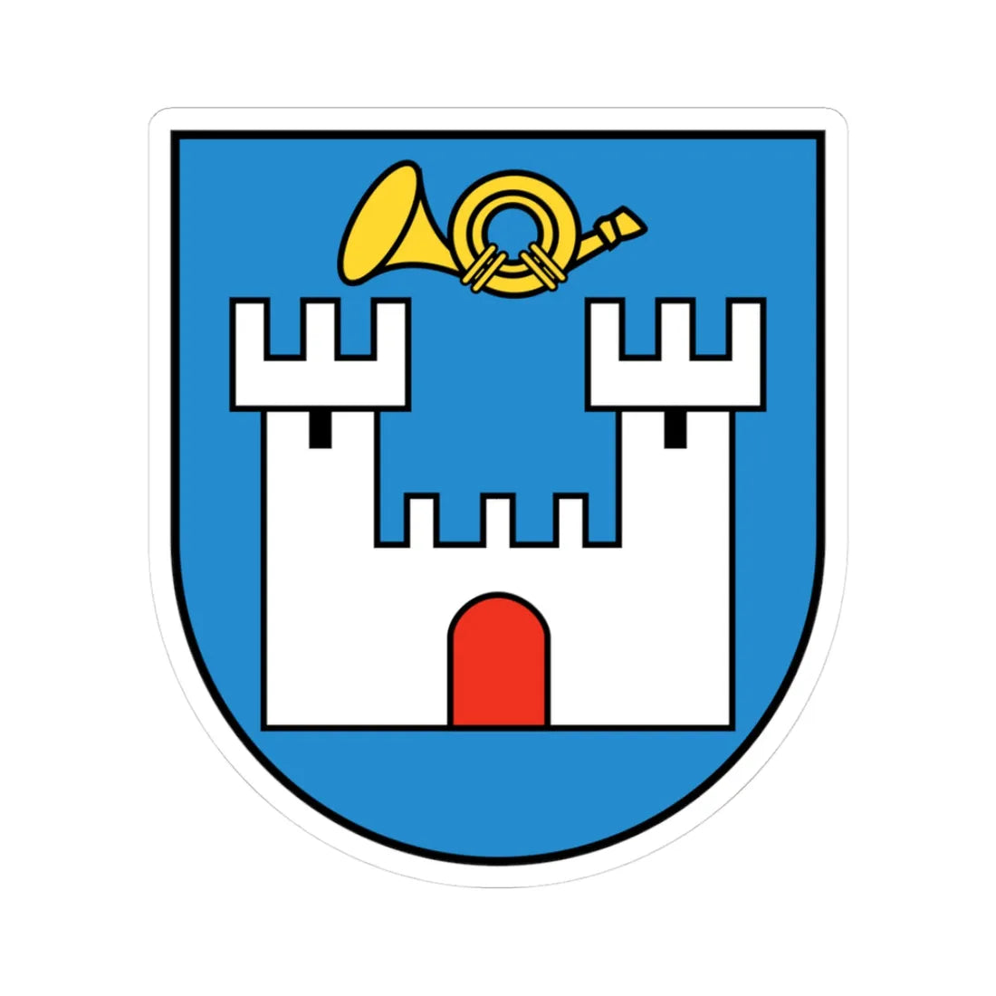 Göschenen-coat of arms (Switzerland) (Coat of Arms) STICKER Vinyl Kiss-Cut Decal - The Sticker Space