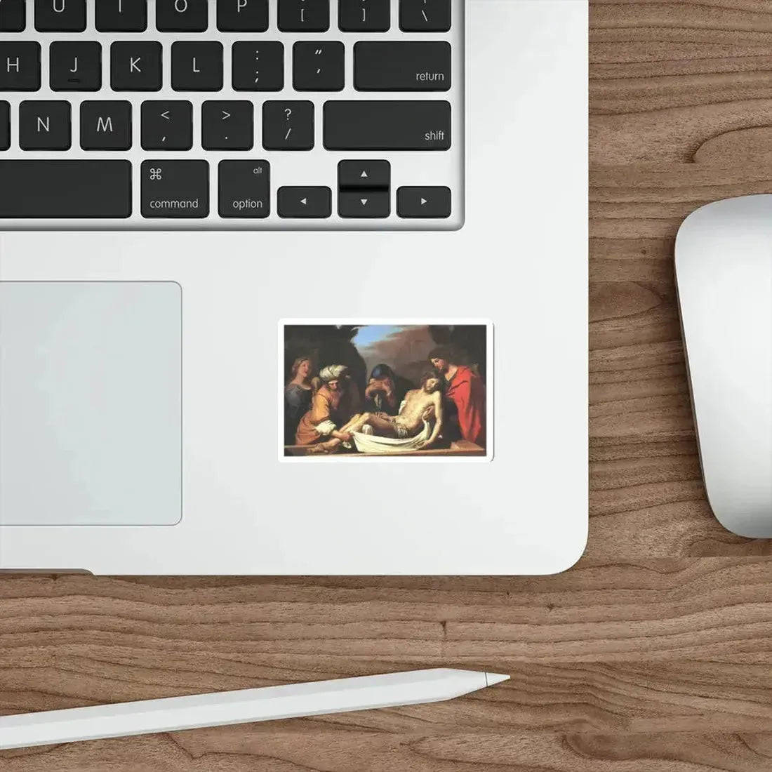 GUERCINO - The Entombment of Christ (Artwork) STICKER Vinyl Die-Cut Decal - The Sticker Space