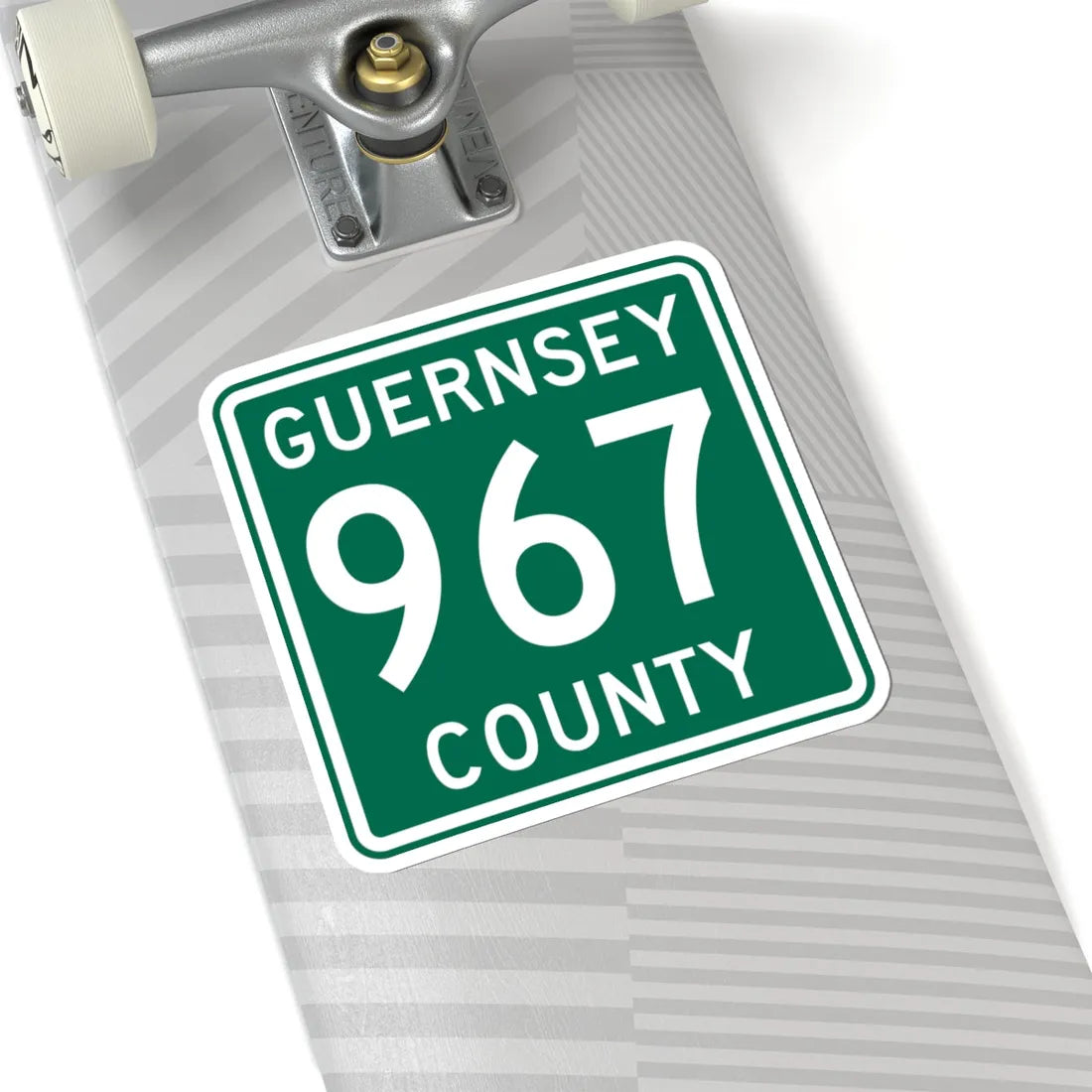 Guernsey County 967 OH (Ohio) (Road Sign) STICKER Vinyl Kiss-Cut Decal - The Sticker Space