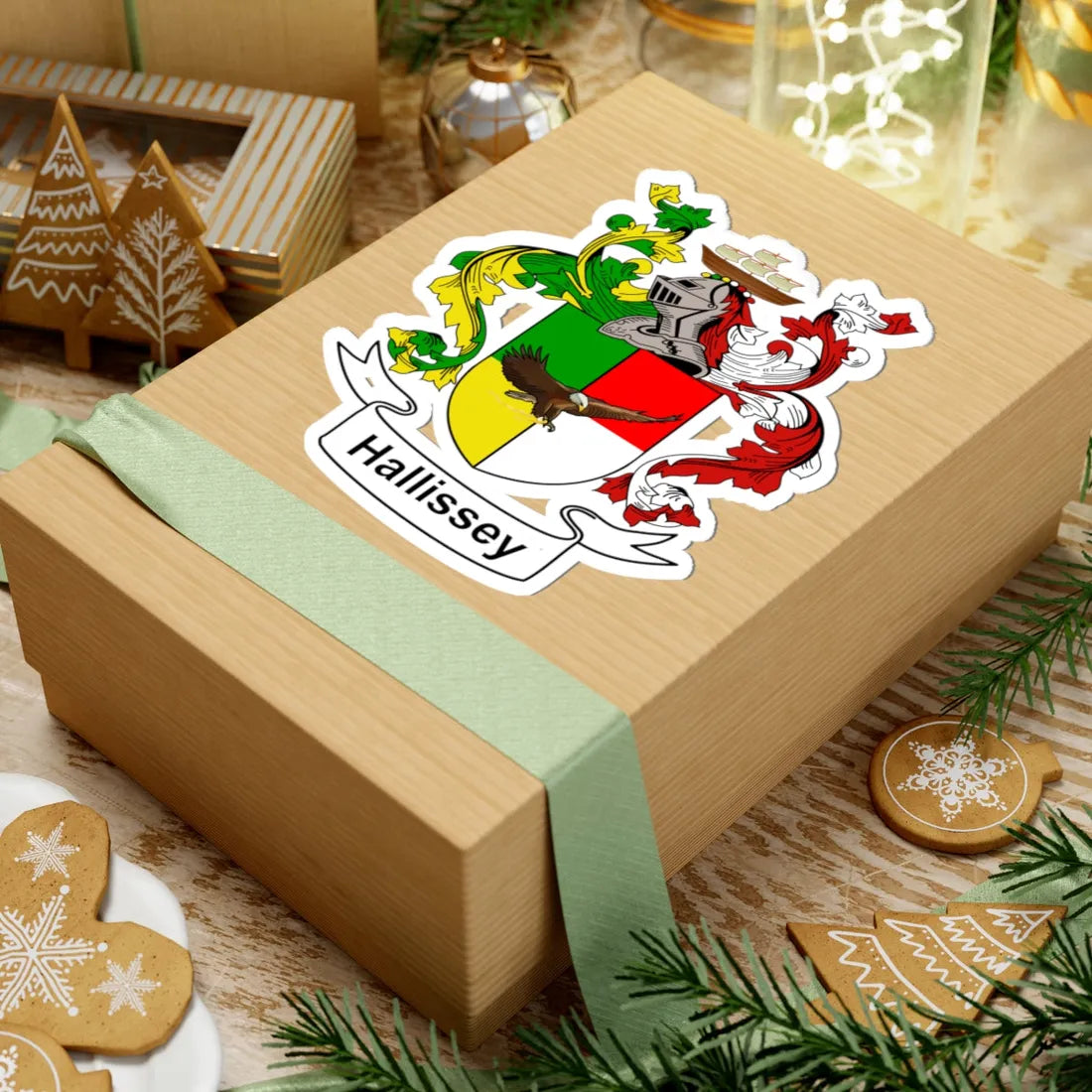 Hallissey Coat of Arms (Ireland) (Coat of Arms) STICKER Vinyl Kiss-Cut Decal - The Sticker Space