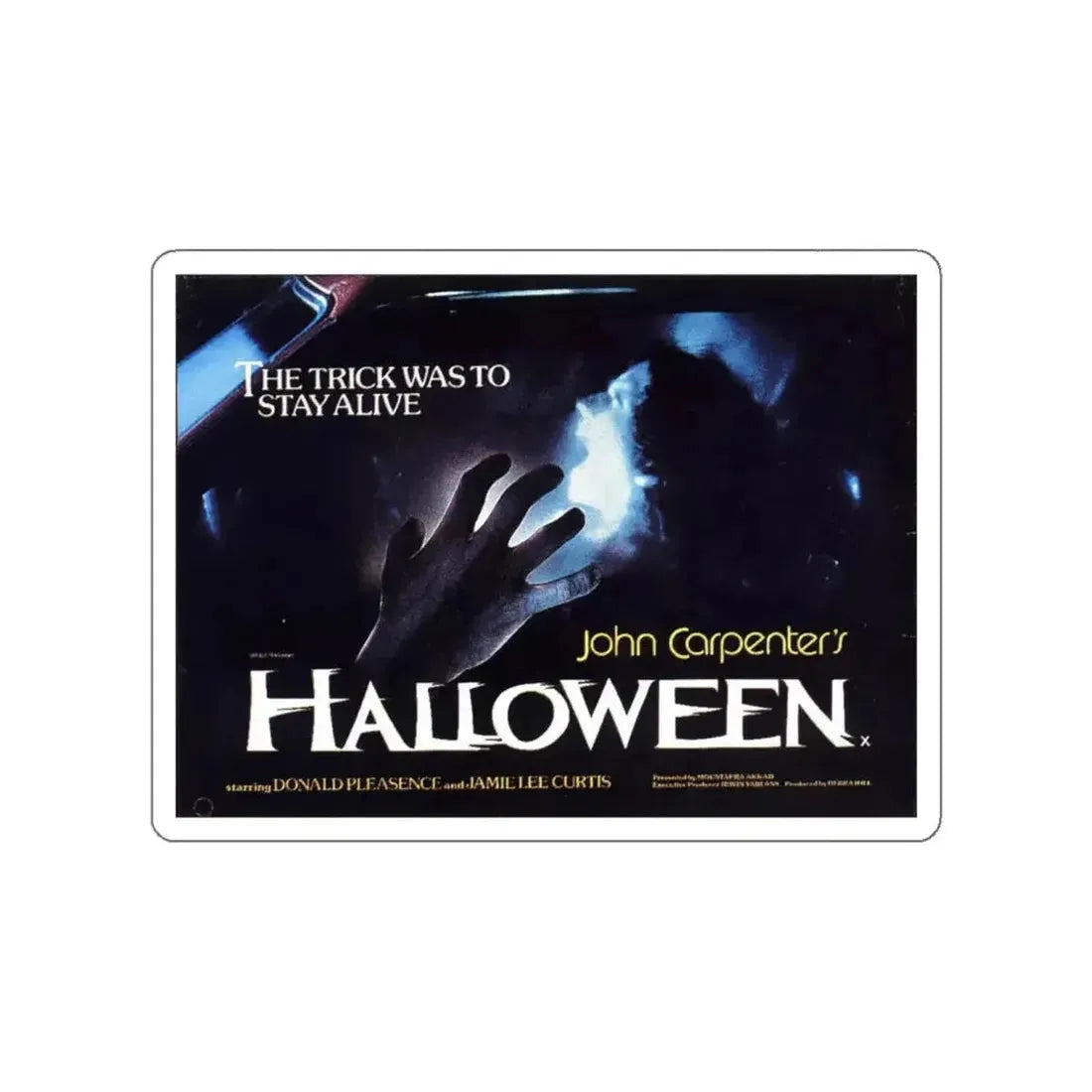 HALLOWEEN (2) 1978 Movie Poster STICKER Vinyl Die-Cut Decal - The Sticker Space