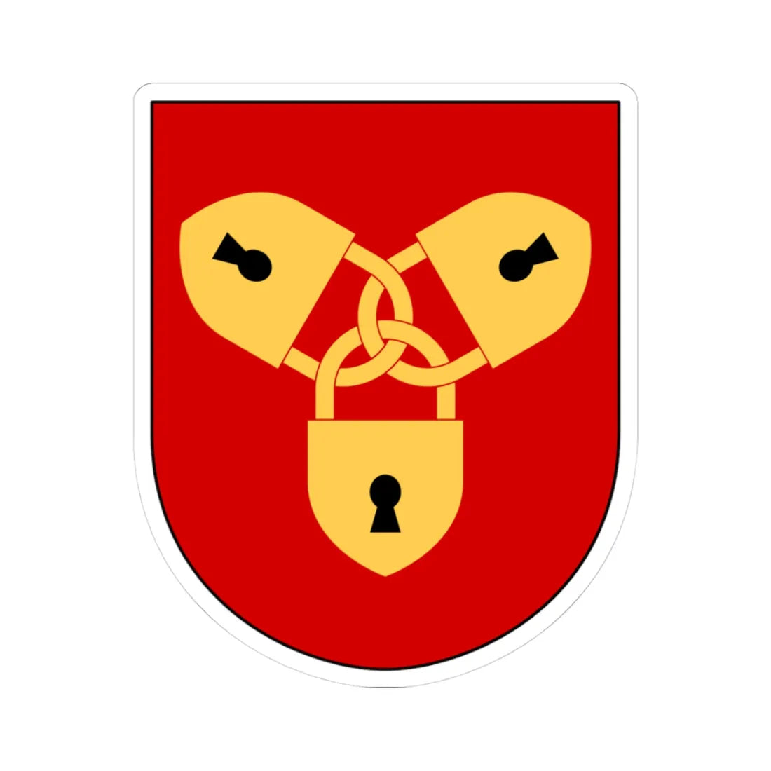 Hallsberg vapen (Sweden) (Coat of Arms) STICKER Vinyl Kiss-Cut Decal - The Sticker Space