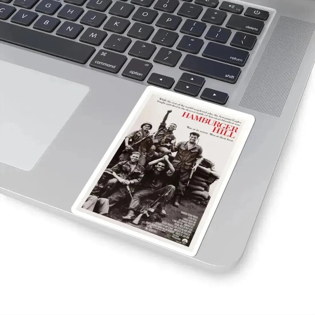 Hamburger Hill 1987 Movie Poster - STICKER Vinyl Kiss-Cut Decal - The Sticker Space