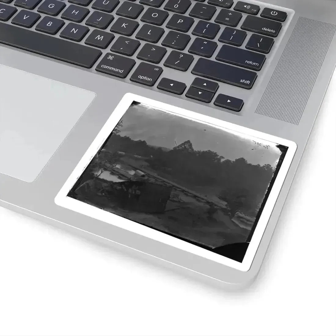 Hanovertown Ferry, Va. Pontoon Bridges Across the Pamunkey, With Wagons (U.S. Civil War) STICKER Vinyl Kiss-Cut Decal - The Sticker Space