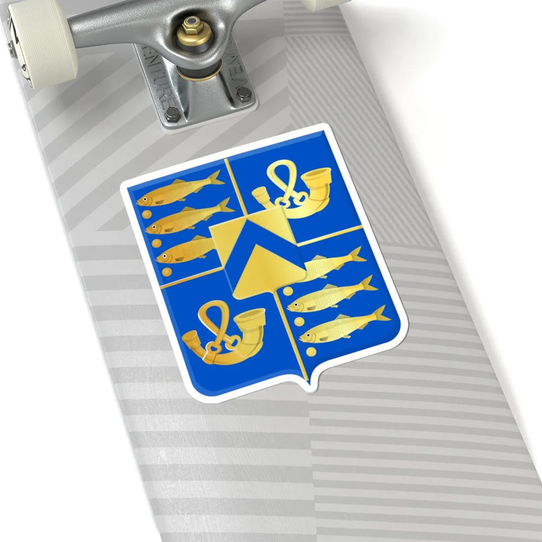Harenkarspel wapen oud (Netherlands) (Coat of Arms) STICKER Vinyl Kiss-Cut Decal - The Sticker Space