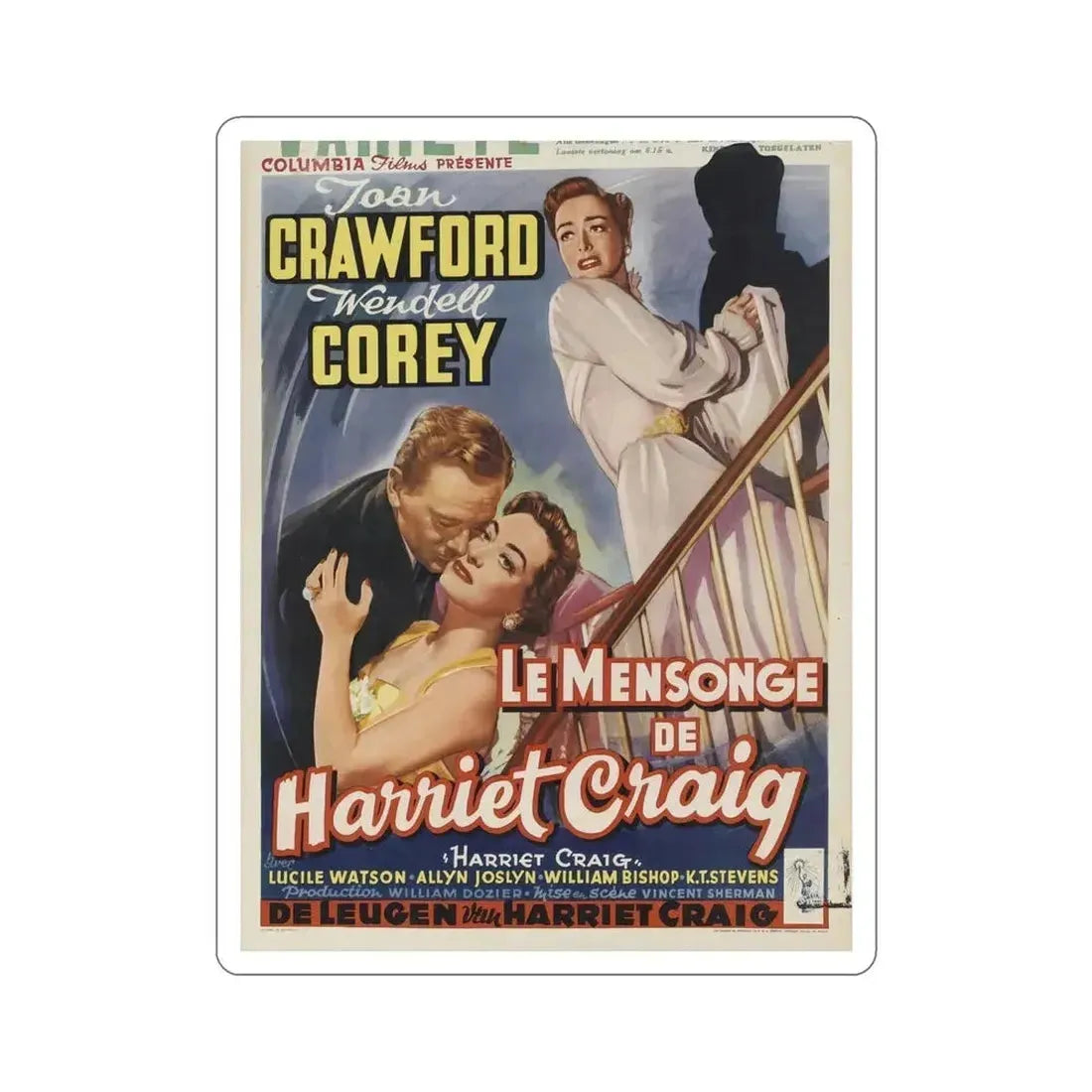 Harriet Craig 1950 v2 Movie Poster STICKER Vinyl Die-Cut Decal - The Sticker Space