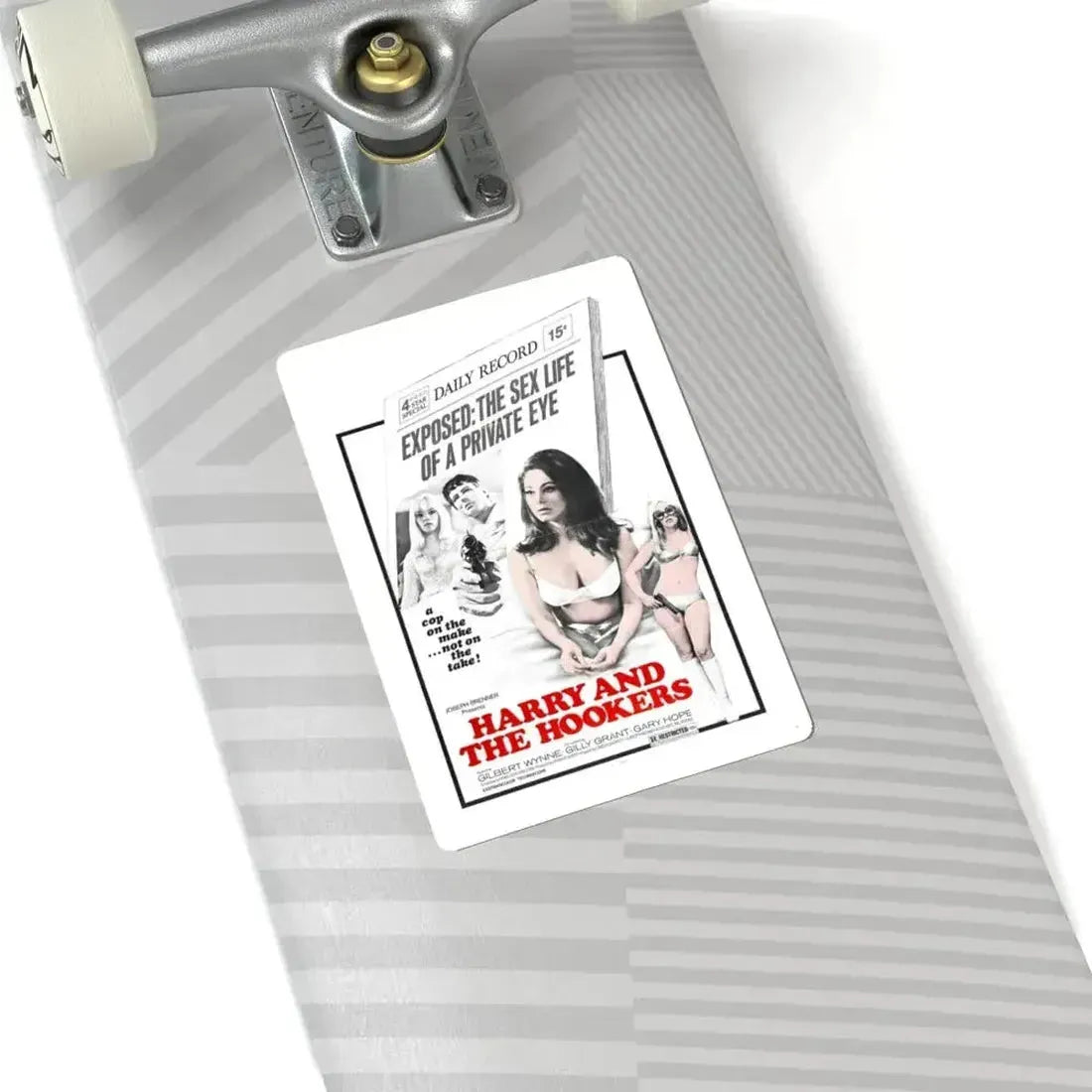 HARRY AND THE HOOKERS 1970 Movie Poster - STICKER Vinyl Kiss-Cut Decal - The Sticker Space