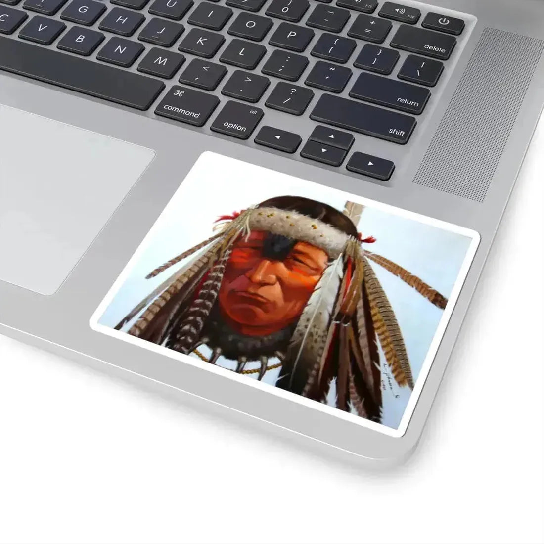 Harvey Johnson - Blackfoot (Native Americans in Art) STICKER Vinyl Kiss-Cut Decal - The Sticker Space