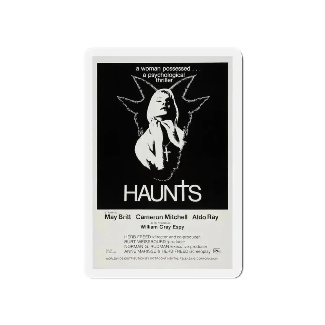 HAUNTS 1977 Movie Poster - Refrigerator Magnet - The Sticker Space