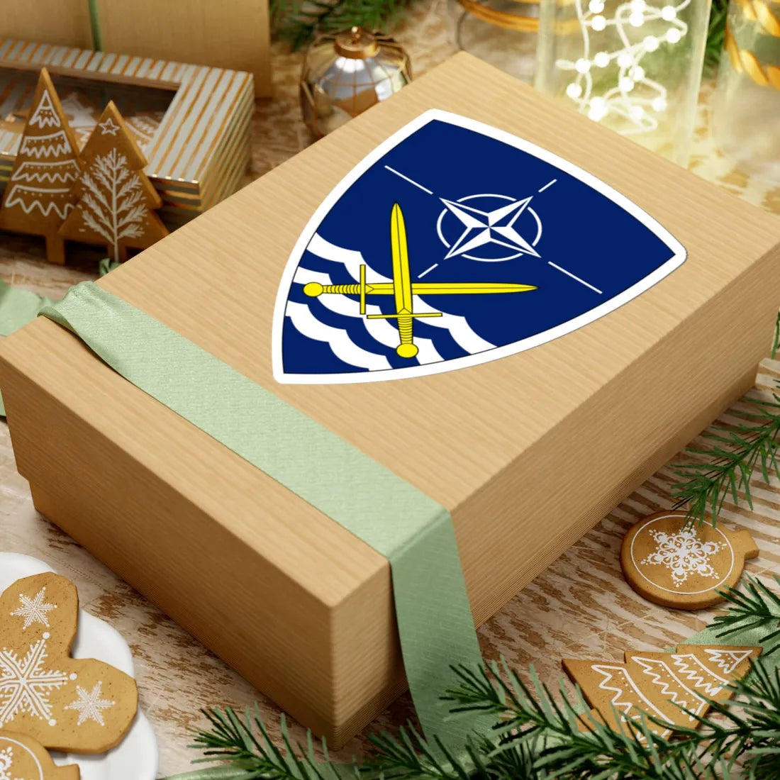 Headquarters Allied Land Forces Schleswig-Holstein and Jutland (Germany) (Coat of Arms) STICKER Vinyl Kiss-Cut Decal - The Sticker Space