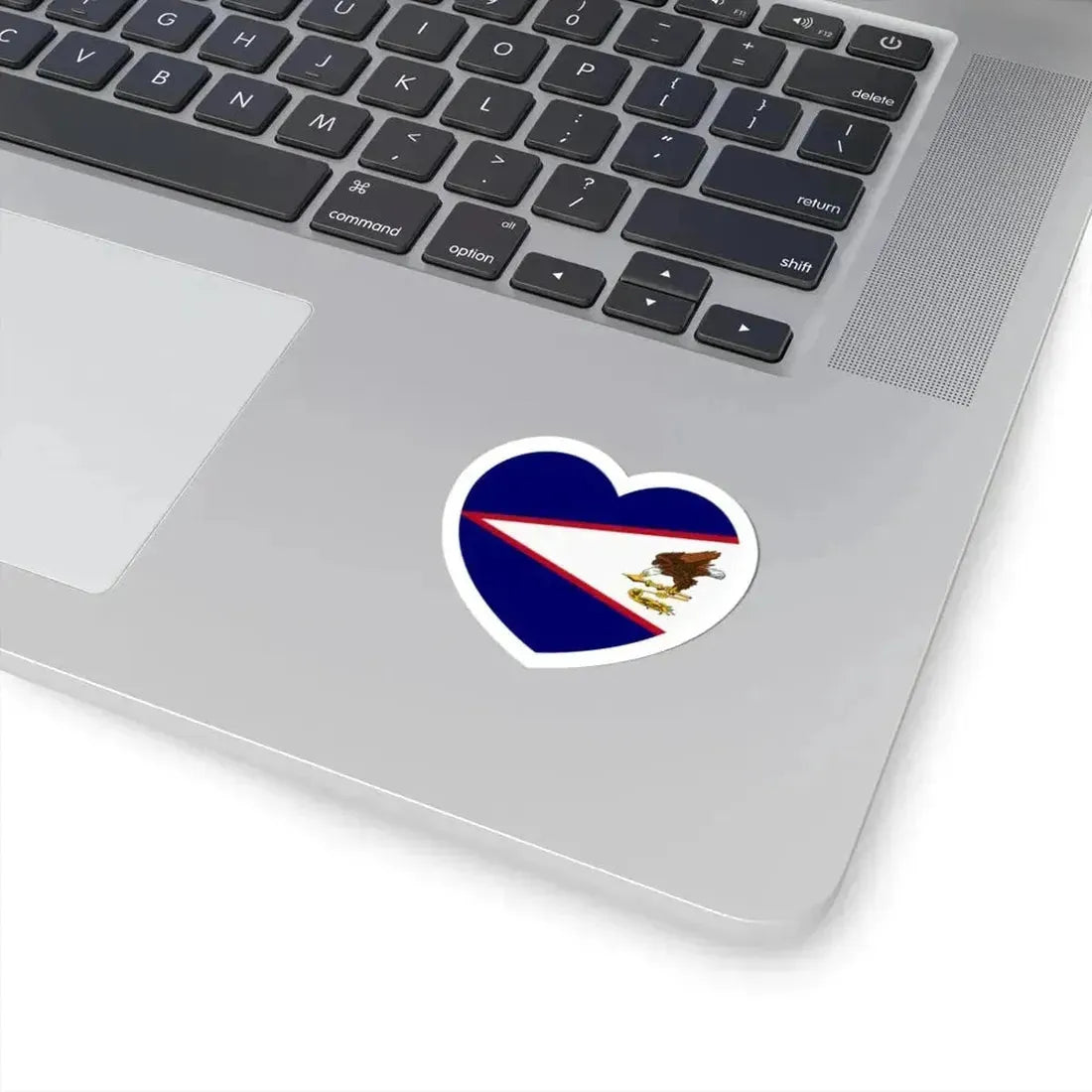 Heart Flag of American Samoa - STICKER Vinyl Kiss-Cut Decal - The Sticker Space