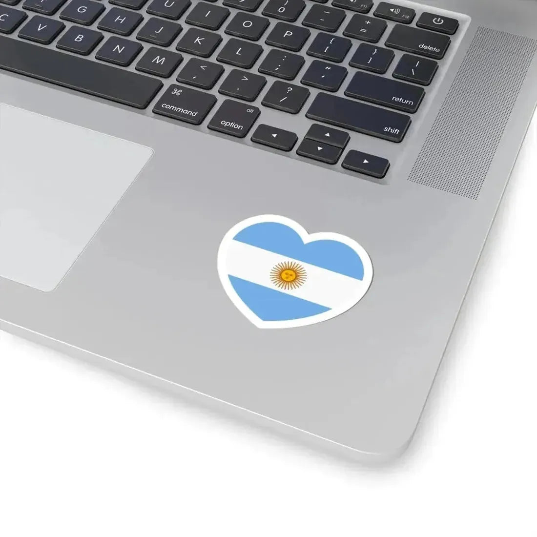 Heart Flag of Argentina - STICKER Vinyl Kiss-Cut Decal - The Sticker Space