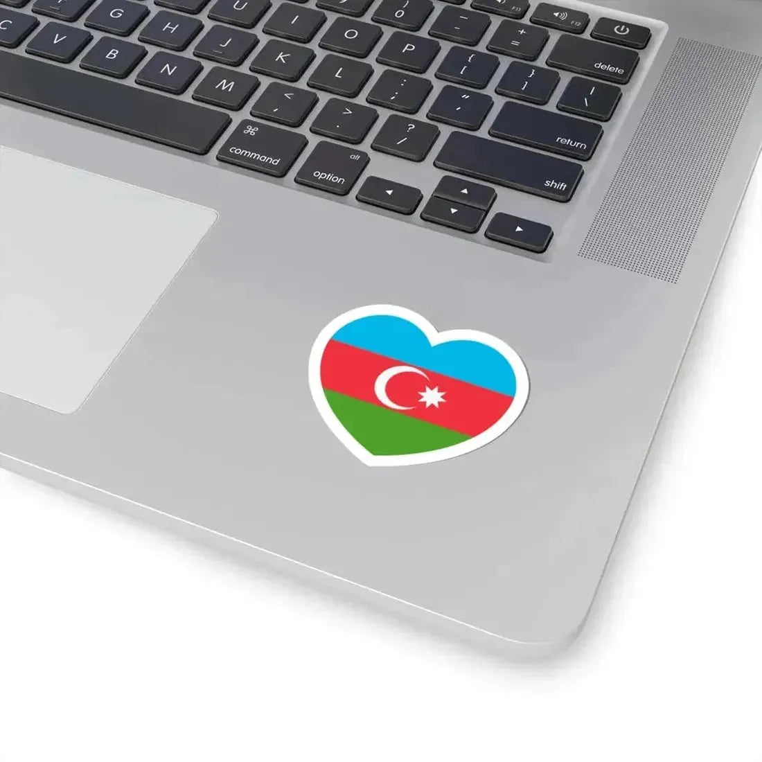 Heart Flag of Azerbaijan - STICKER Vinyl Kiss-Cut Decal - The Sticker Space