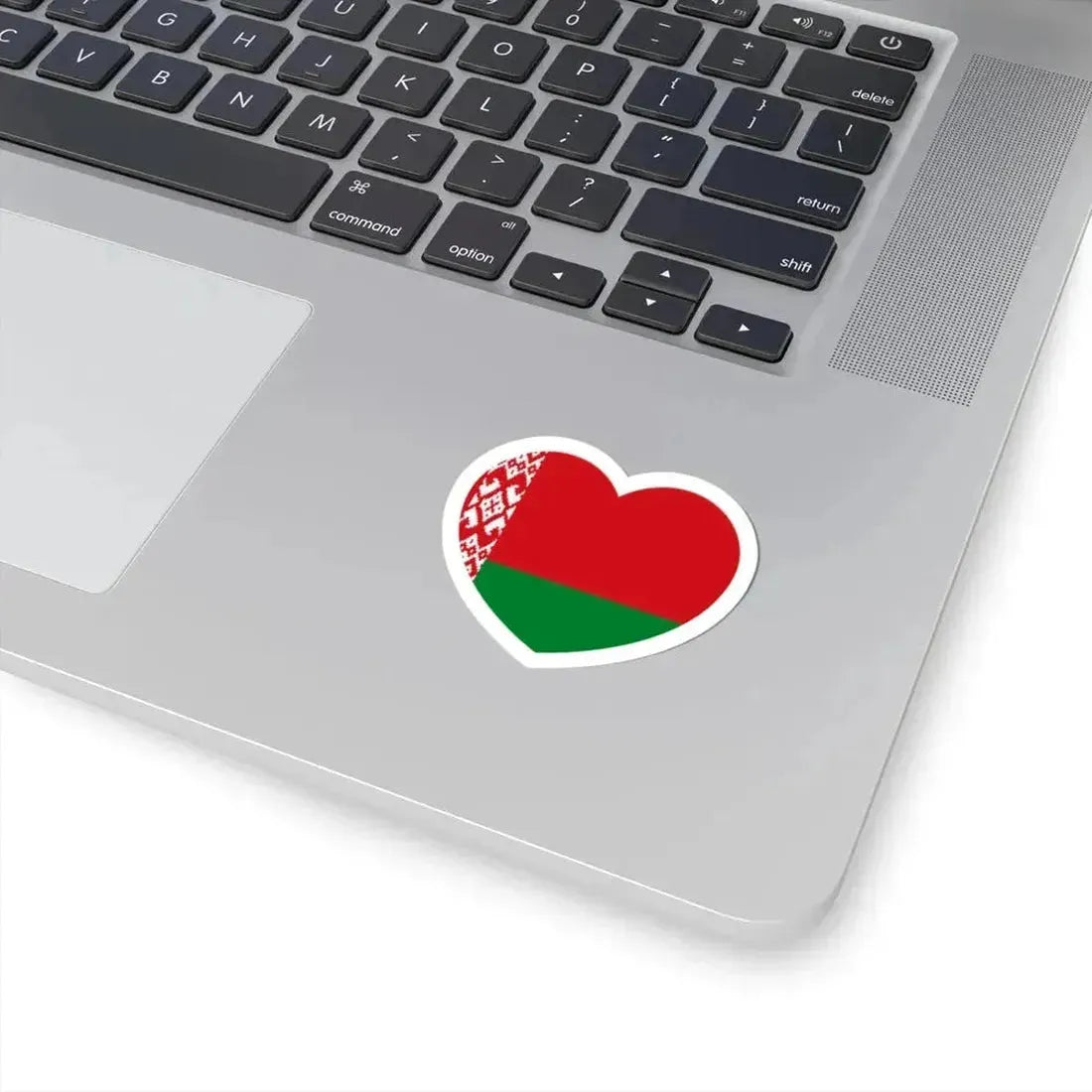 Heart Flag of Belarus - STICKER Vinyl Kiss-Cut Decal - The Sticker Space