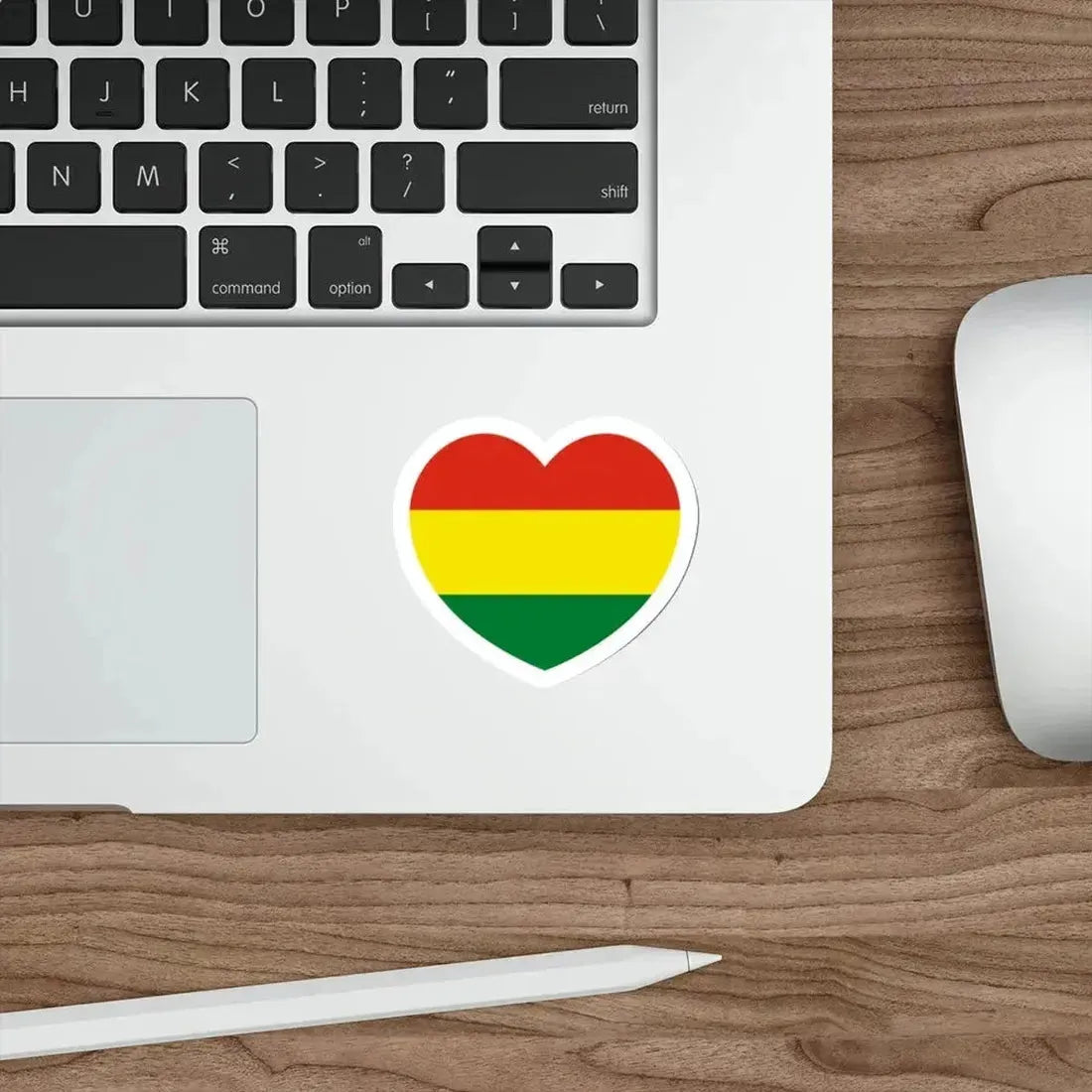 Heart Flag of Bolivia - STICKER Vinyl Die-Cut Decal - The Sticker Space