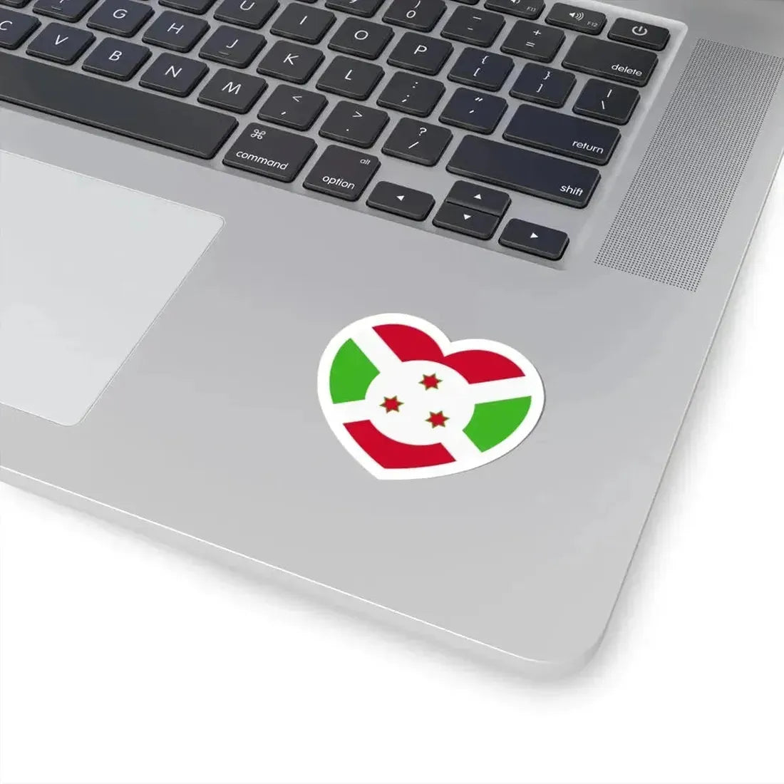 Heart Flag of Burundi - STICKER Vinyl Kiss-Cut Decal - The Sticker Space