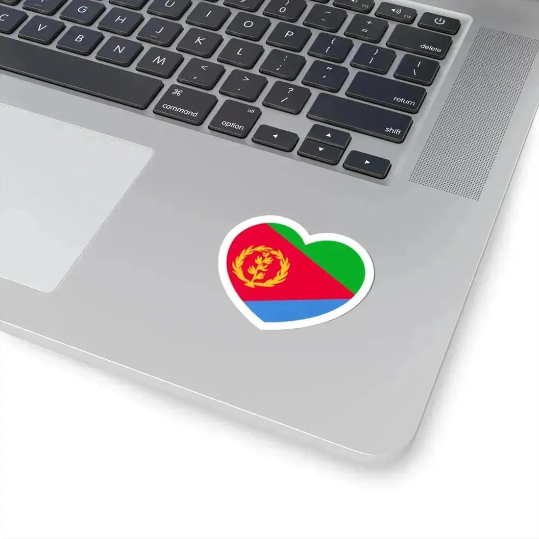 Heart Flag of Eritrea 1993-1995 - STICKER Vinyl Kiss-Cut Decal - The Sticker Space