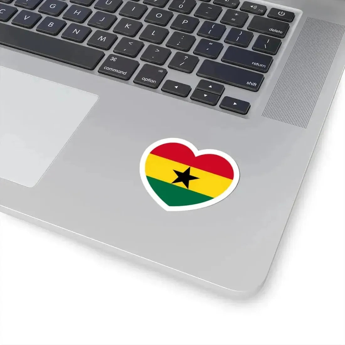 Heart Flag of Ghana - STICKER Vinyl Kiss-Cut Decal - The Sticker Space