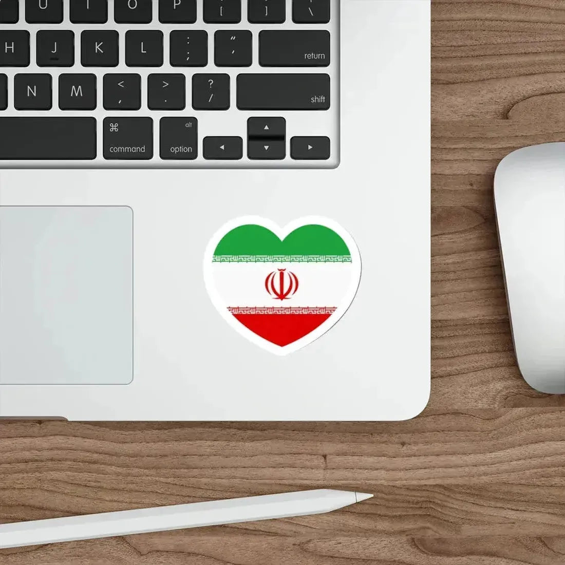 Heart Flag of Iran - STICKER Vinyl Die-Cut Decal - The Sticker Space