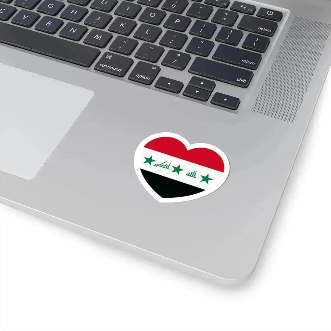 Heart Flag of Iraq 2004-2008 - STICKER Vinyl Kiss-Cut Decal - The Sticker Space