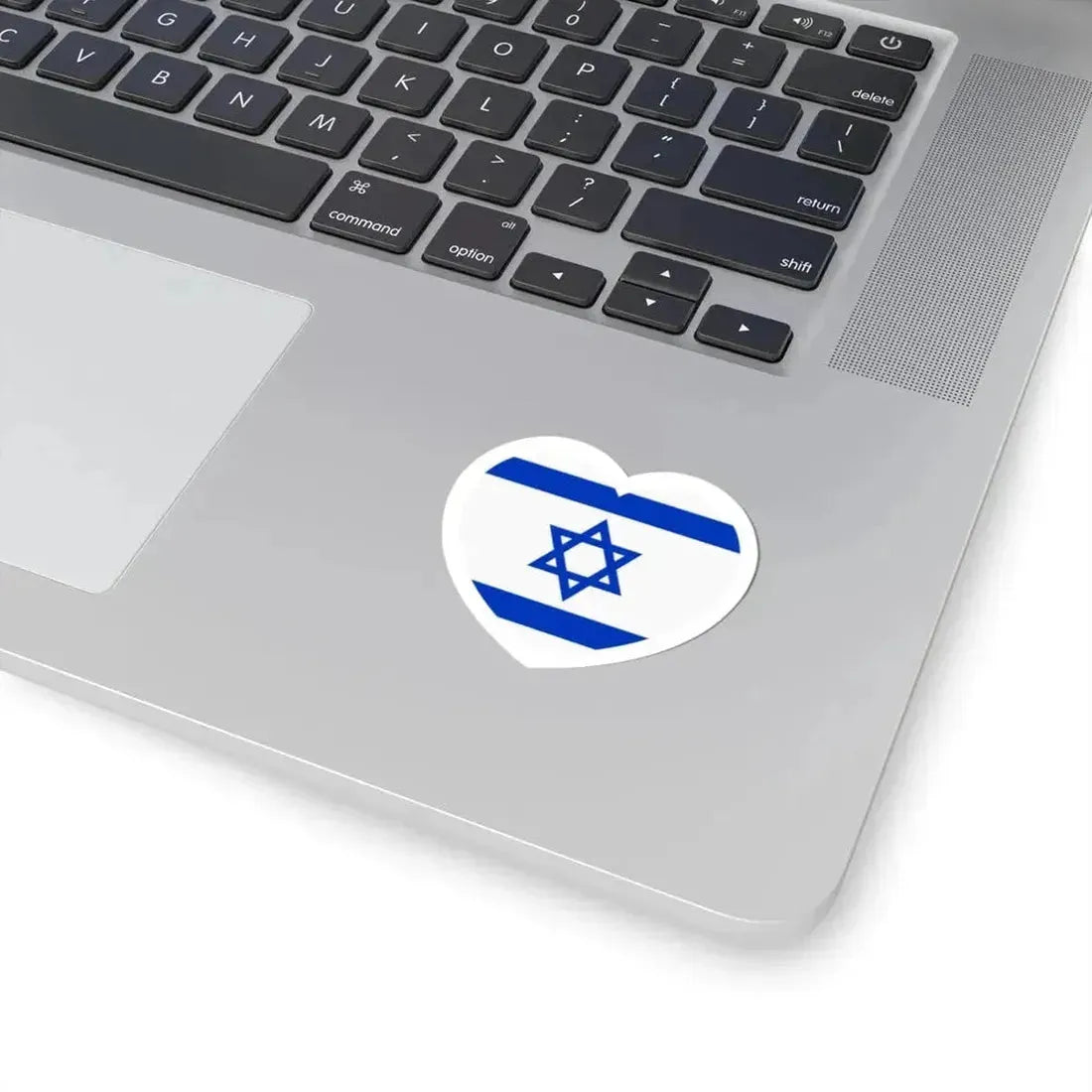 Heart Flag of Israel - STICKER Vinyl Kiss-Cut Decal - The Sticker Space