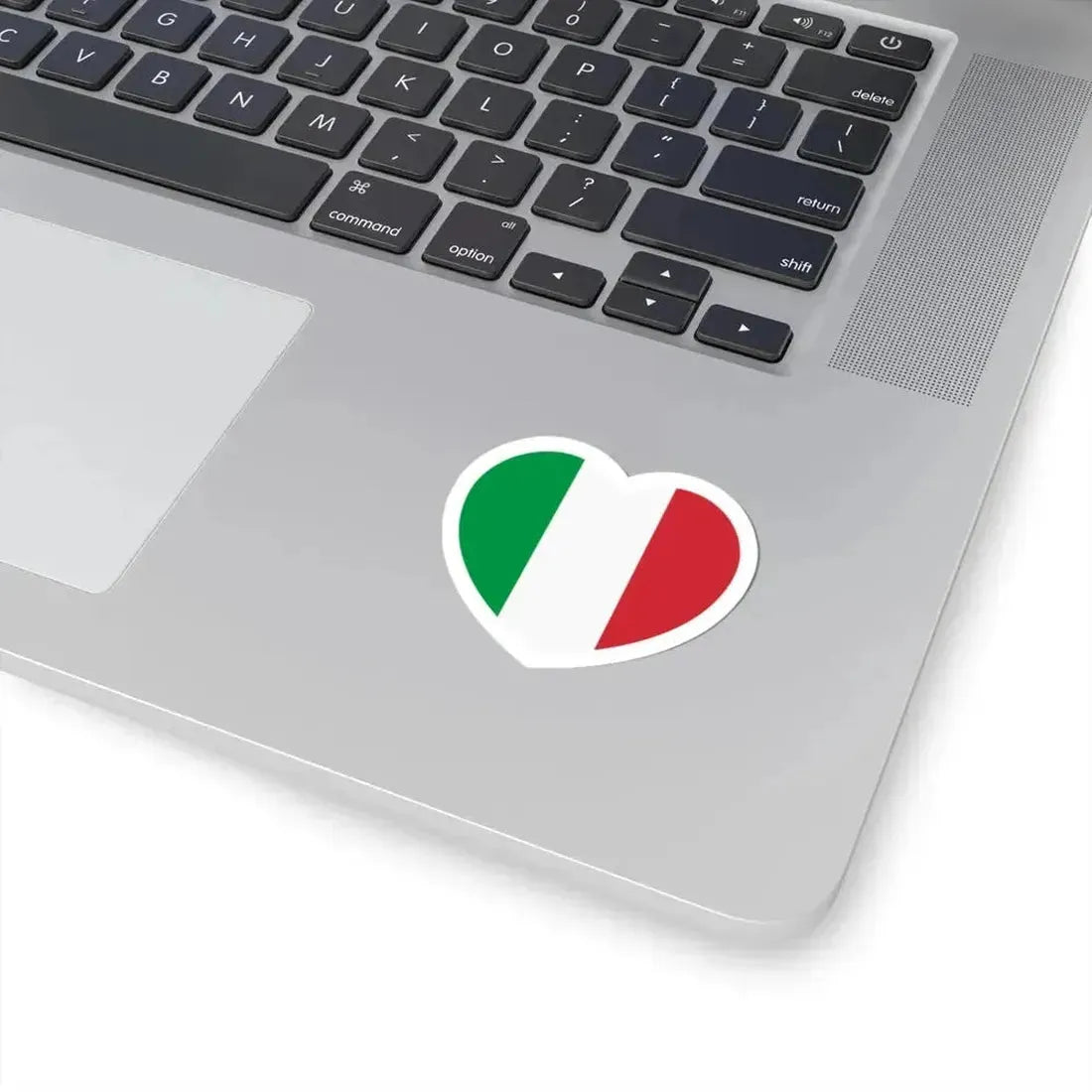 Heart Flag of Italy - STICKER Vinyl Kiss-Cut Decal - The Sticker Space