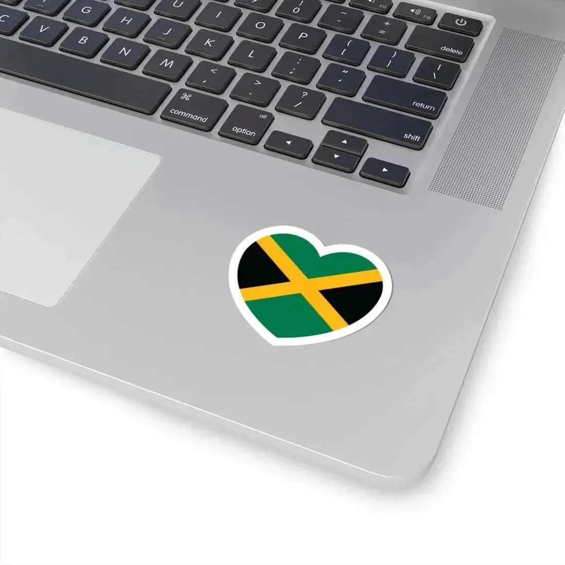 Heart Flag of Jamaica - STICKER Vinyl Kiss-Cut Decal - The Sticker Space