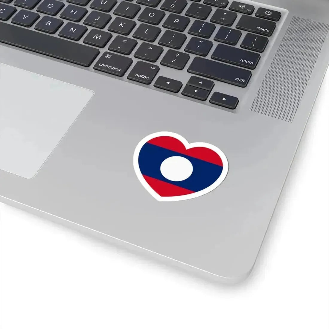 Heart Flag of Laos - STICKER Vinyl Kiss-Cut Decal - The Sticker Space