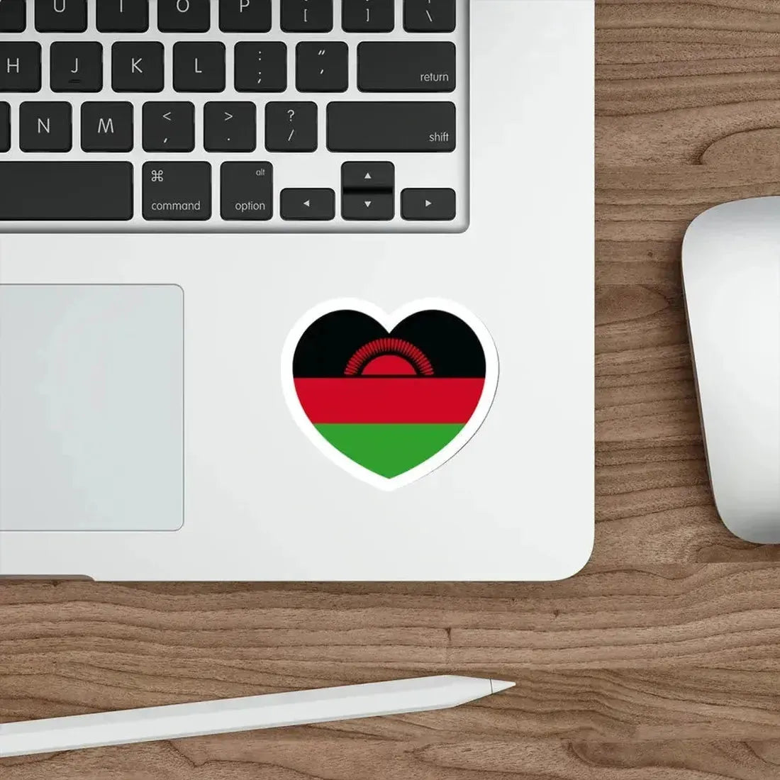 Heart Flag of Malawi - STICKER Vinyl Die-Cut Decal - The Sticker Space