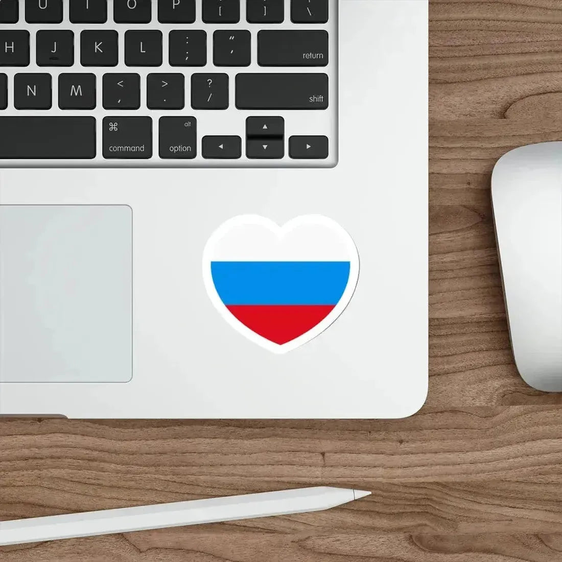 Heart Flag of Russia 1991-1993 - STICKER Vinyl Die-Cut Decal - The Sticker Space
