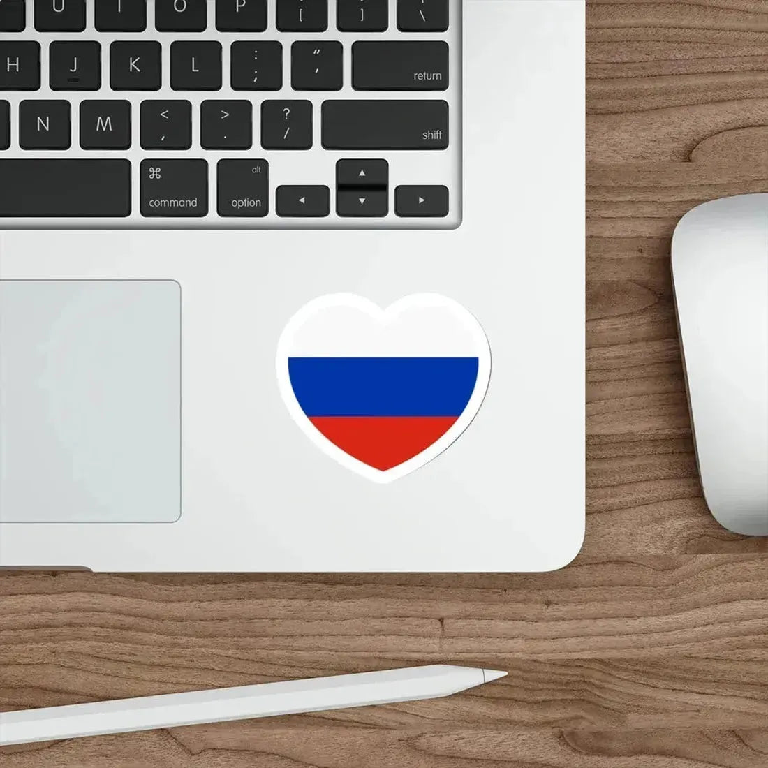 Heart Flag of Russia - STICKER Vinyl Die-Cut Decal - The Sticker Space
