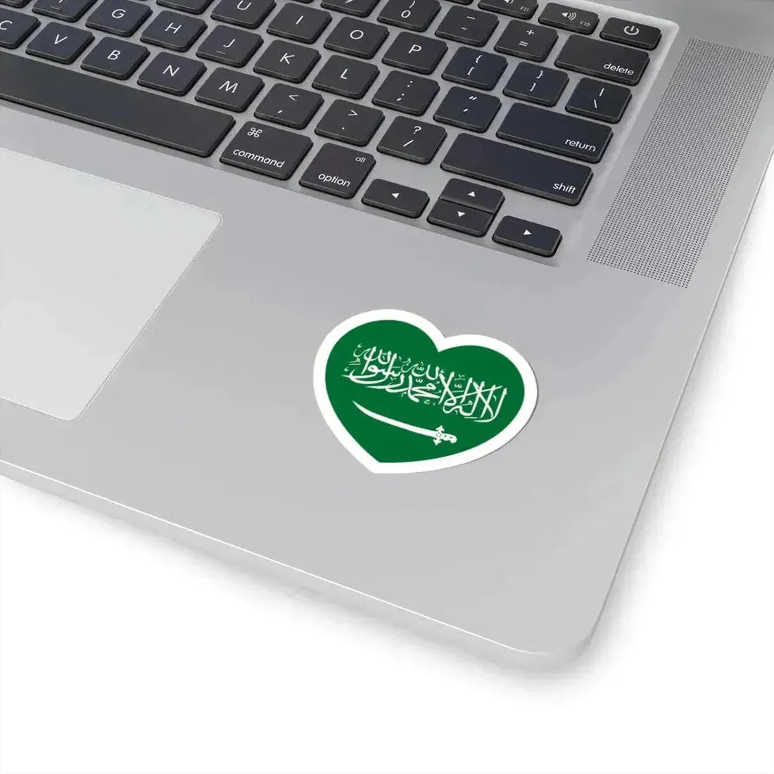 Heart Flag of Saudi Arabia 1938-1973 - STICKER Vinyl Kiss-Cut Decal - The Sticker Space