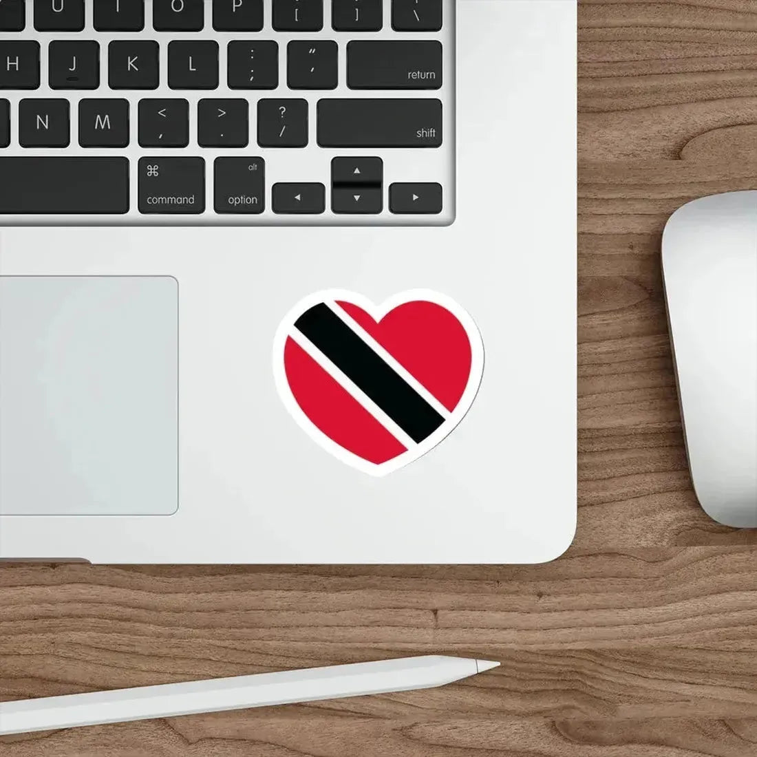 Heart Flag of Trinidad and Tobago - STICKER Vinyl Die-Cut Decal - The Sticker Space